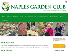 Tablet Screenshot of naplesgardenclub.org